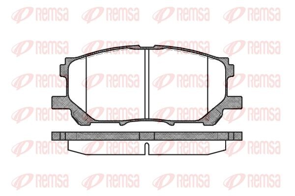 Lexus RX 03-, Highlander 04-07 колодки тормозные передние 103900 REMSA