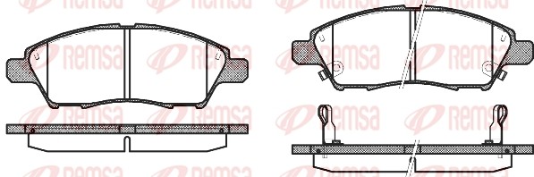 Nissan Mikra K13 колодки томозные передние 121002 REMSA