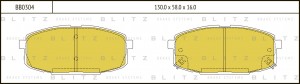 Kia Ceed 06-12/i30 07-12/Cerato09-12 Колодки тормоз. перед BB0304 BLITZ