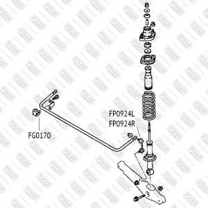 Mitsubishi Outlander NEW 12-  4WD втулка заднего стабилизатора см. VIN FG0170 FIXAR