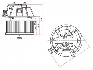 Renault Logan, Sandero, Duster мотор отопителя с КОНДИЦИОНЕРОМ ST6001547487 SAT