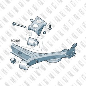 VAG Golf IV, Octavia 96-, Fabia, Polo SD, Rapid сайлентблок задней балки FG0107 FIXAR