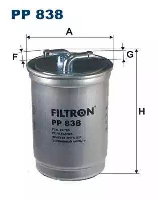 Opel фильтр топливный PP838 FILTRON