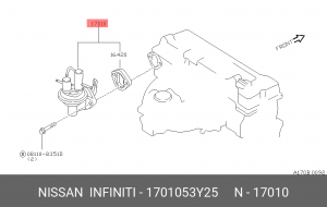 Nissan Primera  P10 насос топливный 17010-53Y25 NISSAN INFINITI