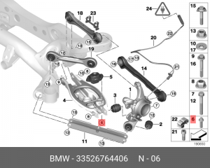 BMW болт крепления опоры 33 52 6 764 406 BMW