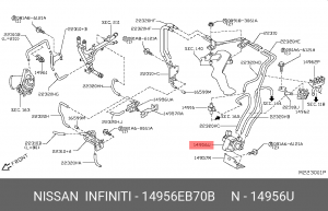 Nissan Pathfinder клапан электромагнитный 14956EB70B NISSAN INFINITI
