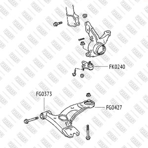 Toyota Corolla 00-07 (E12)/Prius/RAV 4 00-05 шаровая опора FK0240 FIXAR