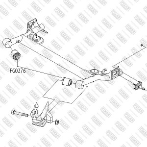 Chevrolet Aveo 04-11/Spark 04-11 сайлетблок задней балки FG0276 FIXAR
