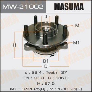INFINITI FX35-FX50/QX50/QX70 03-> ступица пердняя MW-21002 MASUMA