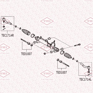 Toyota Camry 40 06- тяга рулевая TED1007 TATSUMI