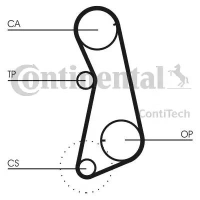 VAG GOLF ремень ГРМ 121 зуб CT-637 CONTITECH