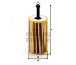 Peugeot 1.1-1.6 Фильтр масляный (-06.04) HU612X MANN FILTER