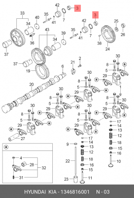 Hyundai H-1 Porter гайка болт пер\рычага 1346816001 HYUNDAI KIA