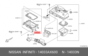 Nissan CR14de втулка сапуна 14033-AX600 NISSAN INFINITI
