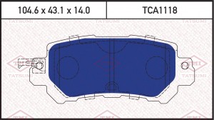 Mazda CX-5 колодки тормозные задние TCA1118 TATSUMI