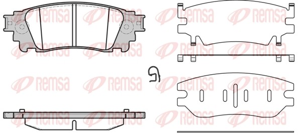 Toyota Rav-4 18-, Lexus NX 14- колодки тормозные задние 1636.00 REMSA