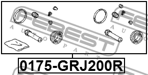 Toyota LC200 ремкомплект заднего суппорта на обе стороны 0175-GRJ200R FEBEST