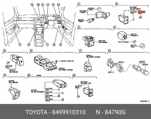 Toyota лампа 84999-10310 TOYOTA
