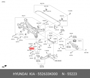 Hyundai NF Шайба сход-развала 552633K000 HYUNDAI KIA