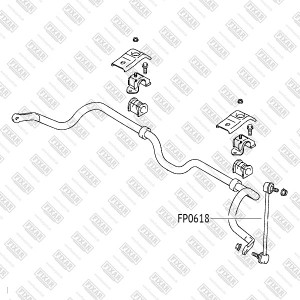 Suzuki SX-4 06-14, Baleno/Liana 02-, Swift 10-, Kizashi 10-14 стойка переднего с FP0618 FIXAR