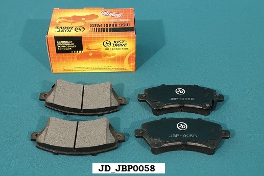 TOYOTA COROLLA (_E12U_) Колодки тормозные передние дисковые JBP0058 JUST DRIVE