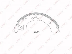 Daihatsu Sirion колодки задние барабанные BS-7509 LYNXAUTO