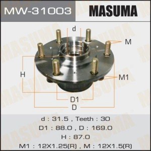 Подшипник пер.ступ.[ступица] MW-31003 MASUMA