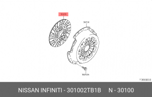 Nissan NP300 корзина сцепления 30100-2TB1B NISSAN INFINITI