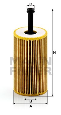 Peugeot 1.1-1.6 Фильтр масляный (-06.04) HU612X MANN FILTER