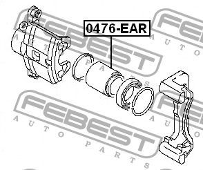 Поршень заднего суппорта 0476-EAR FEBEST