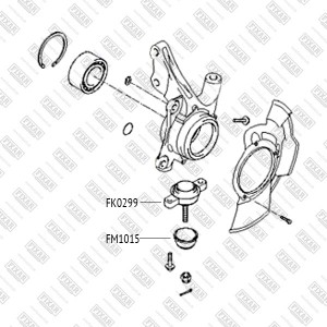 Hyundai Tucson/Sportage 04-09 шаровая опора нижн FK0299 FIXAR