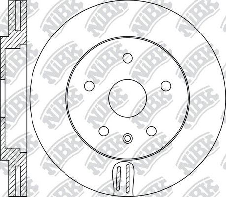 Диск тормозной передний Ford RN1673 NIBK