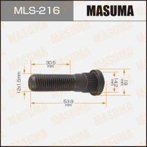 Toyota LC Prado шпилька колесная VIN MLS-216 MASUMA