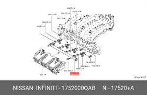 Nissan Almera G15 K4M топливная рампа 17520-00QAB NISSAN INFINITI