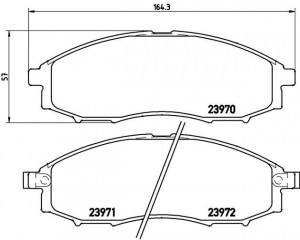 Nissan PickUp колодки передние P56049 BREMBO