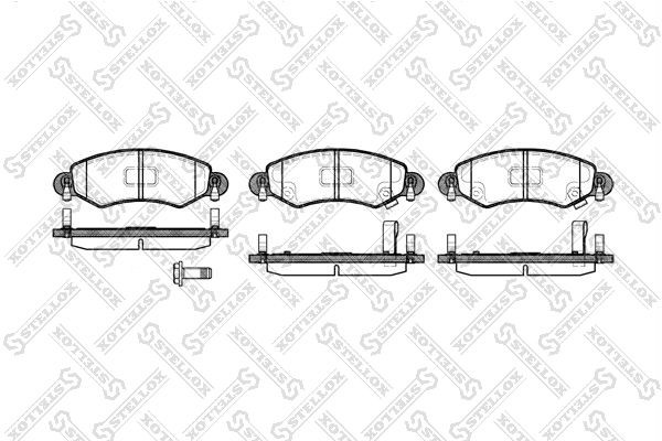 Opel Agila колодки передние 713-012-SX STELLOX