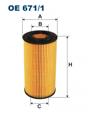 VAG фильтр масляный OE6711 FILTRON
