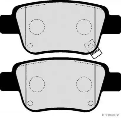 Toyota Avensis (T250) колодка тормозная задняя дисковая J3612030 H B JAKOPARTS NIPPARTS