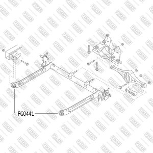 Nissan Maxima A33 сайлентблок задней балки FG0441 FIXAR