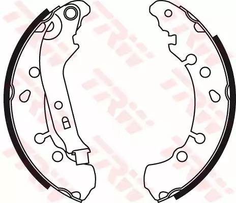 Toyota Yaris 06- колодки задние барабанные GS8778 TRW