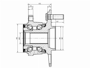 HONDA CR-V III 07- RE# 4WD ступица задняя в сборе ST42200STK951 SAT