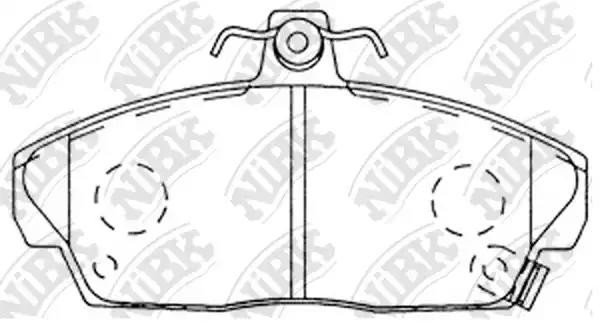 Колодки тормозные (Колодки тормозные HONDA/LR CIVIC/FREELANDER -06 передн.) PN8103 NIBK