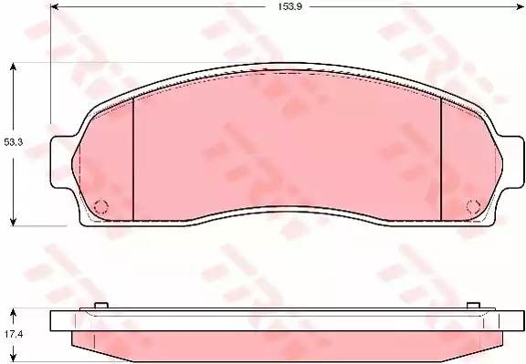 Ford Explorer 4,0 98-02 колодки передние GDB4131 TRW