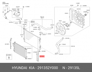 Kia Sportage 14 - направляющая 291352Y000 HYUNDAI KIA