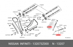 INFINITY маслосъемный колпачек 13207-3Z000 NISSAN INFINITI