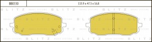 Kia Picanto 04-09/i10/i20 1.2(VIN) 58101-07A00 колодки тормозные перед. BB0330 BLITZ