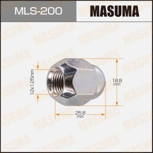 Subaru гайка колесная M12x1.25 MLS-200 MASUMA