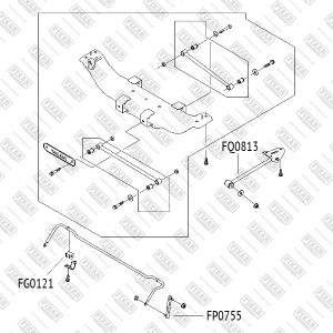 Chevrolet Lacetti/Gentra Стойка стабилизатора задняя FP0755 FIXAR