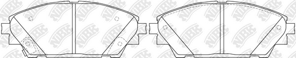 Mazda 3 13- колодки передние PN25005 NIBK