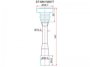 Mitsubishi 4G92, 93, 4G63, GDI наконечник катушки зажигания STMN158977 SAT